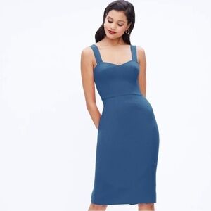Dress The Population‎ Nicole Sweetheart Sleeveless Sheath Dress Peacock Blue XL
